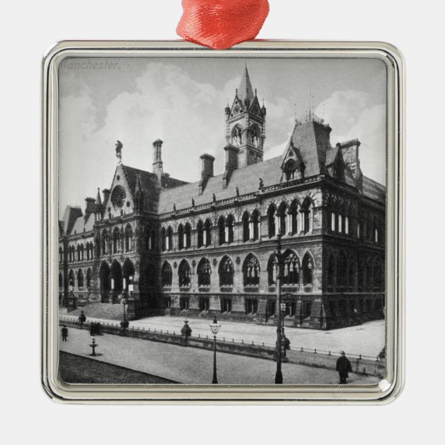 Assizedomstolar, Manchester, c.1910 Julgransprydnad Metall (Framsidan)
