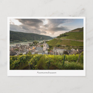 Assmannshausen Tyskland Vykort