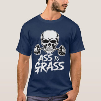 Asso Grass Motivational Fitness Gym Leg Workout vi T Shirt