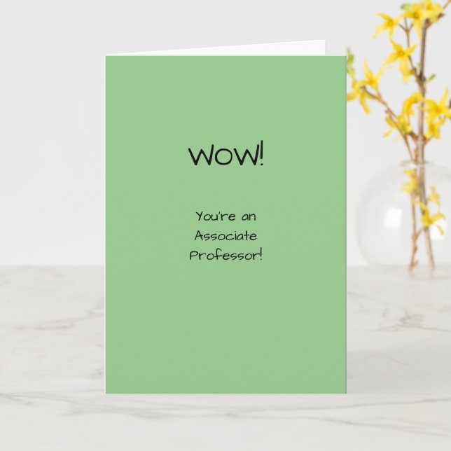 Associate Professor Grattiss Funny Joke Kort (Gul blomma)