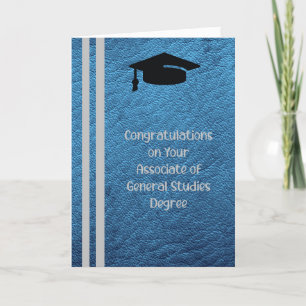 Associates Graree Card in General Studies Blue Tack Kort