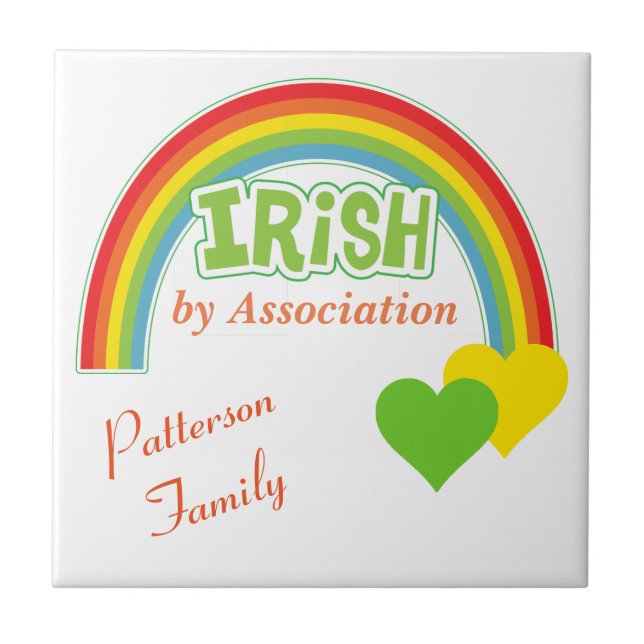 Association är Irish Kakelplatta (Framsidan)