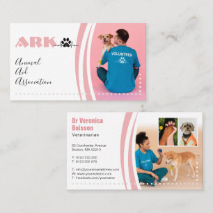 Association for Animal Aid Volontärveterinär Visitkort