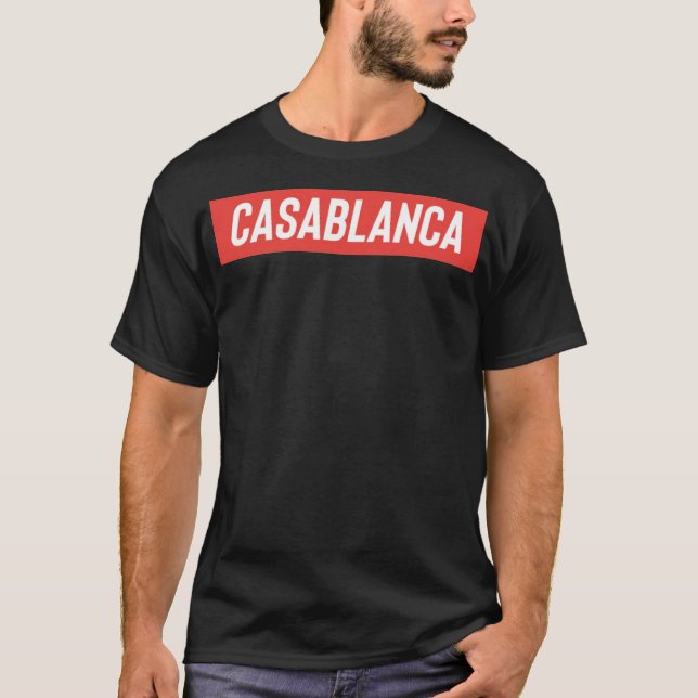 Associationssymbol för Casablanca Tennis Klubb T Shirt (Framsida)