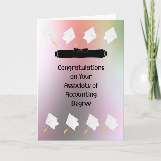 Associera grad i redovisning med Caps Card Tack Kort (Framsida)