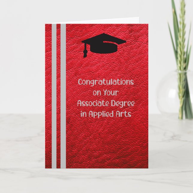 Associera graderingskort i tillämpade konst tack kort (Framsida)