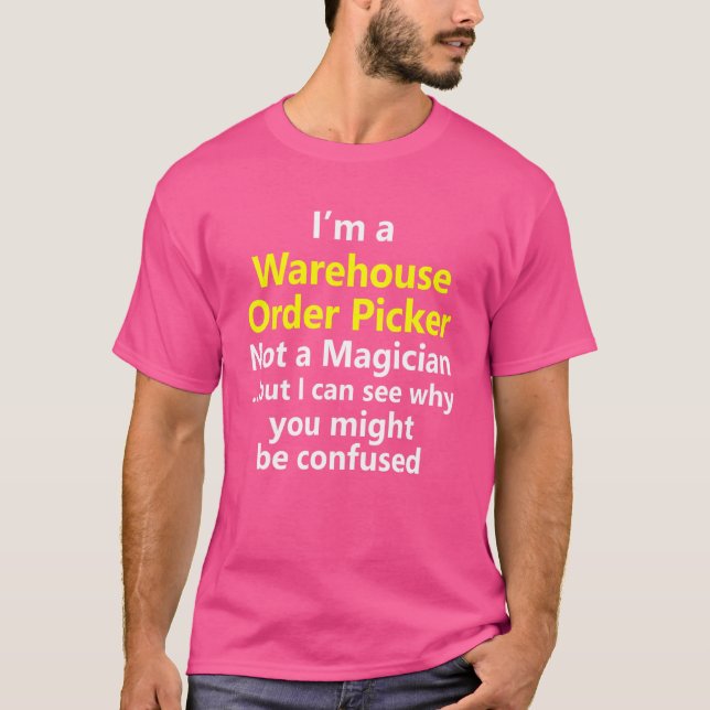 Associera jobb - Nattskift för lagerplockningspake T Shirt (Framsida)