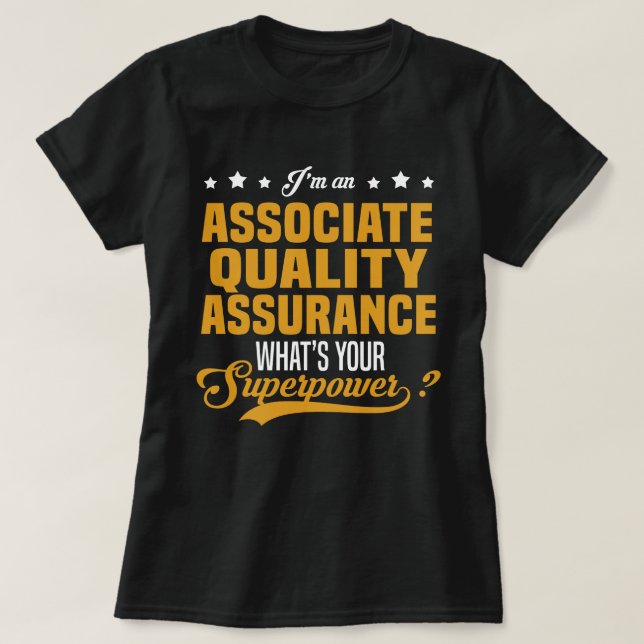 Associera kvalitetssäkring t shirt (Design framsida)