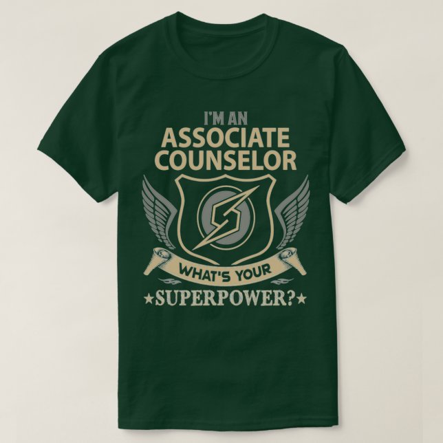 Associera rådgivare Associate Counselor T Shirt (Design framsida)