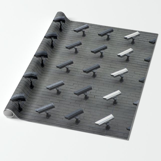 Assorted-color security cameras presentpapper (Utrullad)