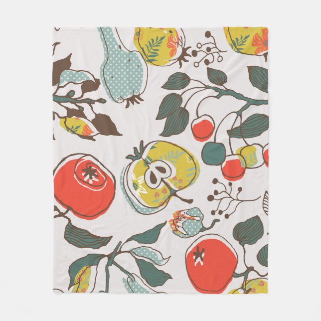 assorted fruits. seamless pattern fleecefilt (Framsidan)