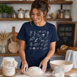 Assorterad Bageri Artisan Bröd Tee Linje Konst