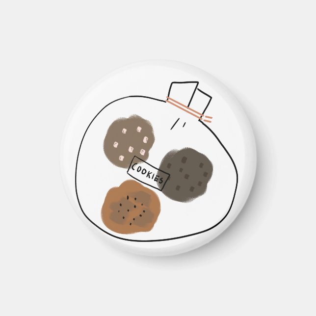 Assorterad present med chokladchipscookies magnet (Framsidan)