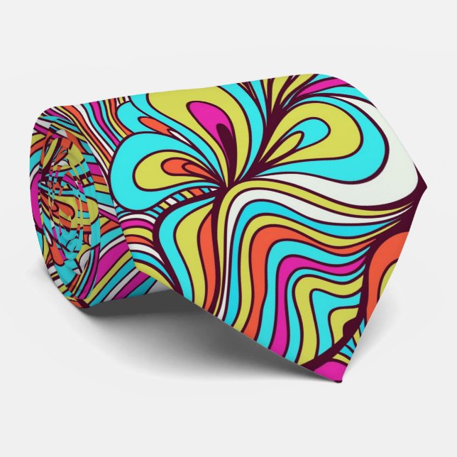 Assorterad Psychedelic Swirls Slips (Rullad)