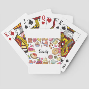 Assorterat godis casinokort