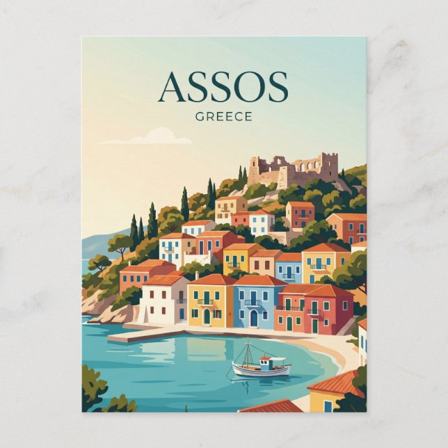 Assos Grekland Vykort (Framsida)