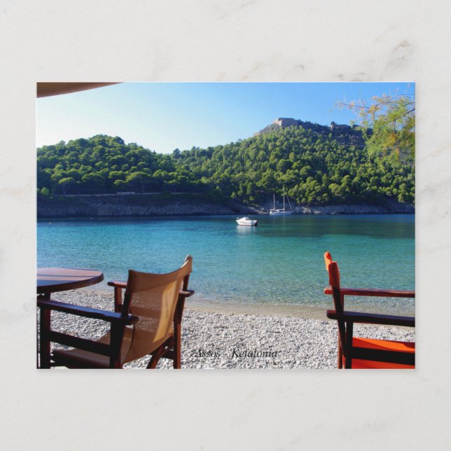 Assos - Kefalonia Vykort (Framsida)