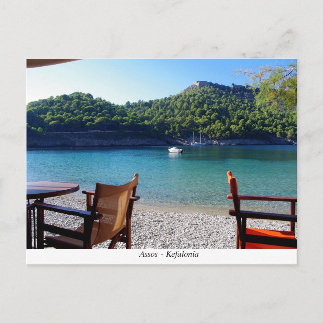 Assos - Kefalonia Vykort (Framsida)