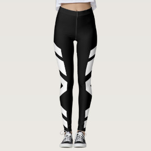 Assymetrisk damasker för för leggings