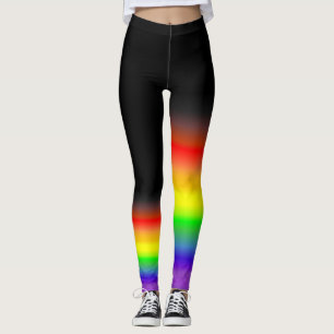 Assymetrisk flagga för gay pride för leggings