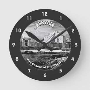 ASSYRIA ACrylic Wall Clock Rund Klocka
