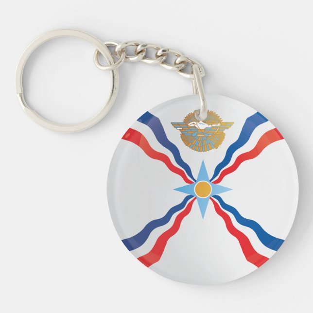 Assyria Round Icon Flagga (Framsidan)