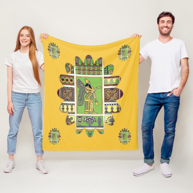 Assyrian Anunnaki Fleece Blanket (På plats)