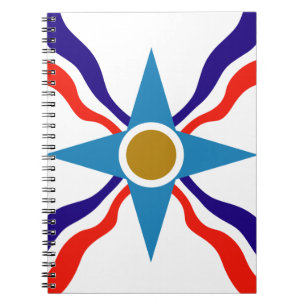 Assyrian Flagga - Ata d'Ator Spiral Notebook Anteckningsbok