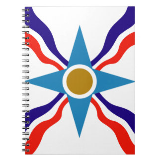 Assyrian Flagga - Ata d'Ator Spiral Notebook Anteckningsbok