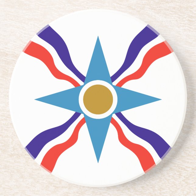 Assyrian Flagga - Ata d'Ator Underlägg (Framsidan)