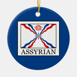 Assyrian Julgransprydnad Keramik