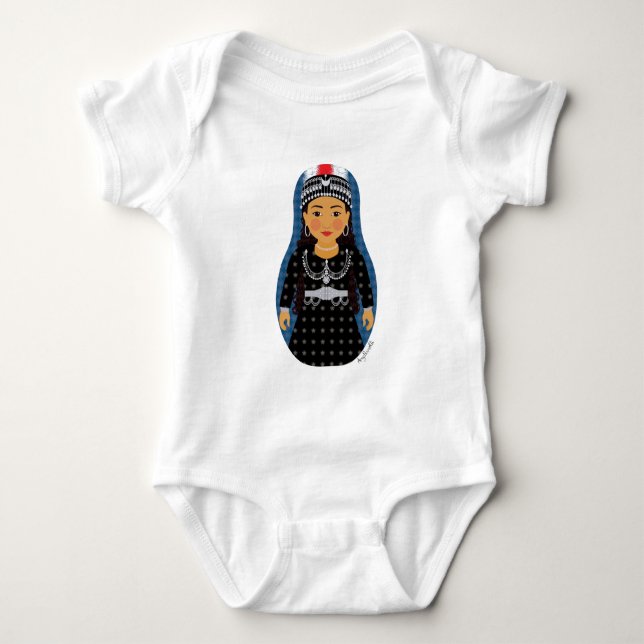 Assyrian Matryoshka Baby Bodykosti Tröja (Framsida)