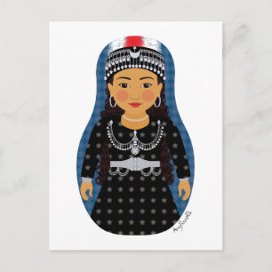 Assyrian Matryoshka-vykort Vykort