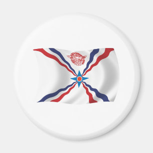 Assyrian Nation Flagga Magnet