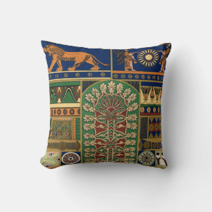 Assyrian Retro Mönster Kudde