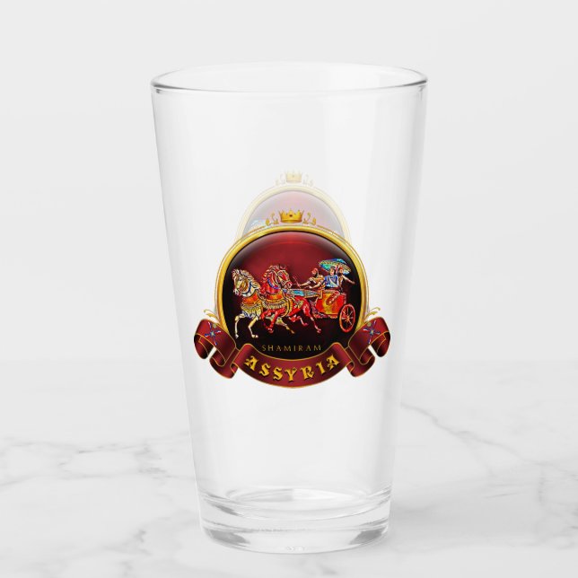 Assyrian Shamiram Glass Kopp (Framsida)