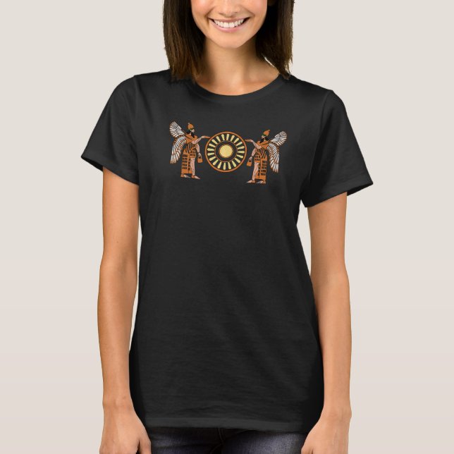 Assyrian Winged Genie T Shirt (Framsida)
