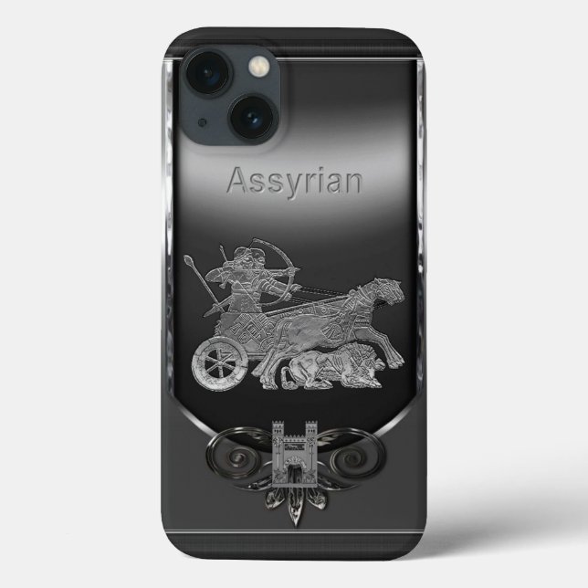 Assyriansk Lejon Hunter iPhone/iPad-fall (Baksida)