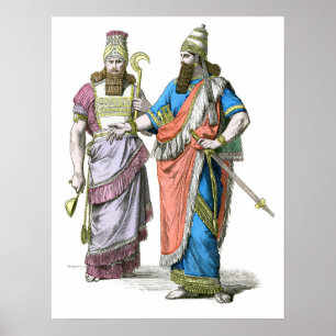 Assyriens högsta och Kung Poster