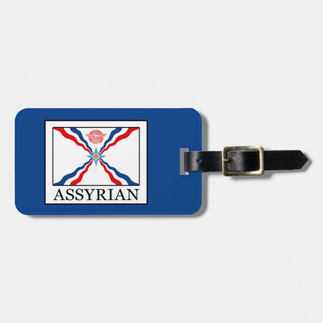 assyrier bagagebricka (Horisontell Framsida)