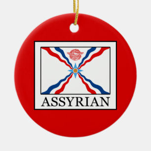 assyrier julgransprydnad keramik