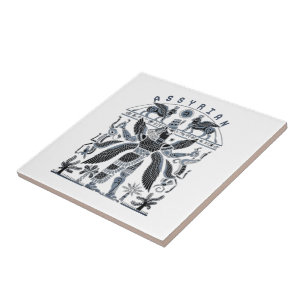 assyrier kakelplatta