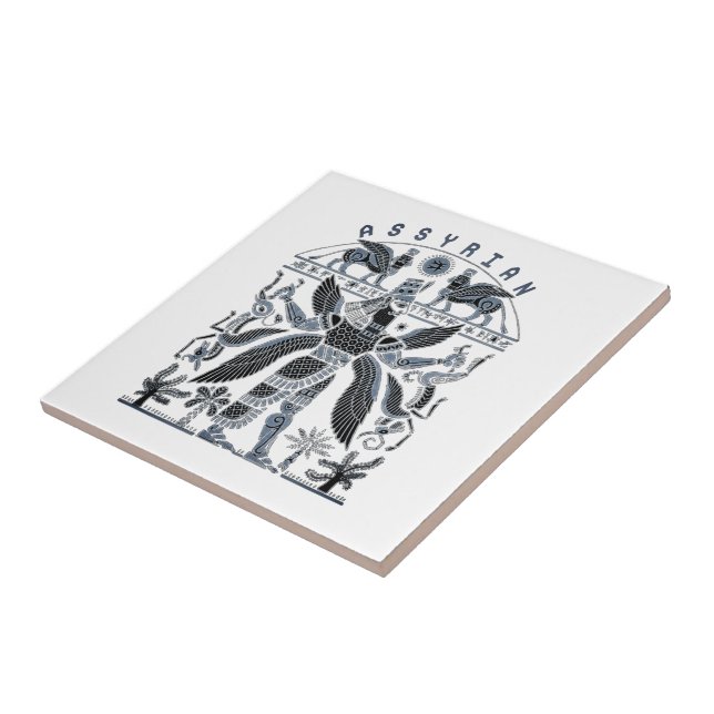 assyrier kakelplatta (Sidan)