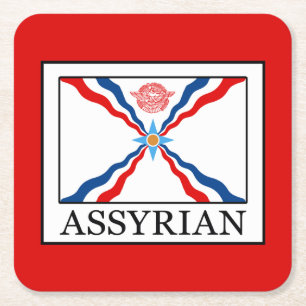 assyrier underlägg papper kvadrat