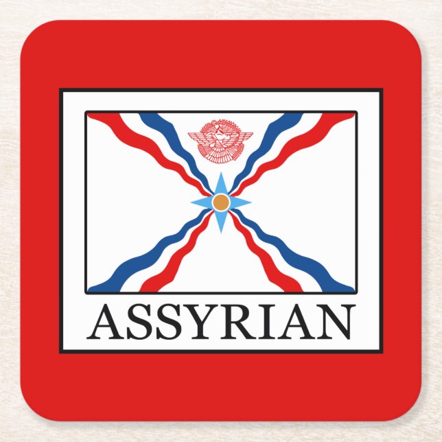 assyrier underlägg papper kvadrat (Framsidan)