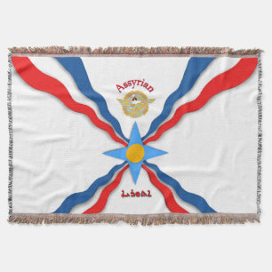Assyrisk Flagga Throw Blanket Filt