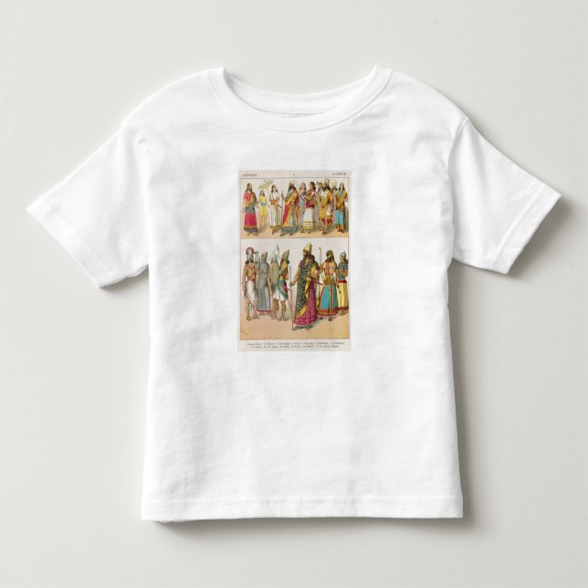 Assyrisk klänning, från "Trachten der Voelker", Tee (Framsida)