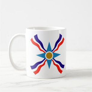 Assyriska Flagga - Ata d'Ator Coffee eller Tea Mug Kaffemugg