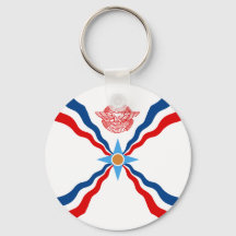 Assyriska flagga Keychains & Lanyards