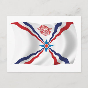 Assyriska Nationens Flagga Postkort Vykort